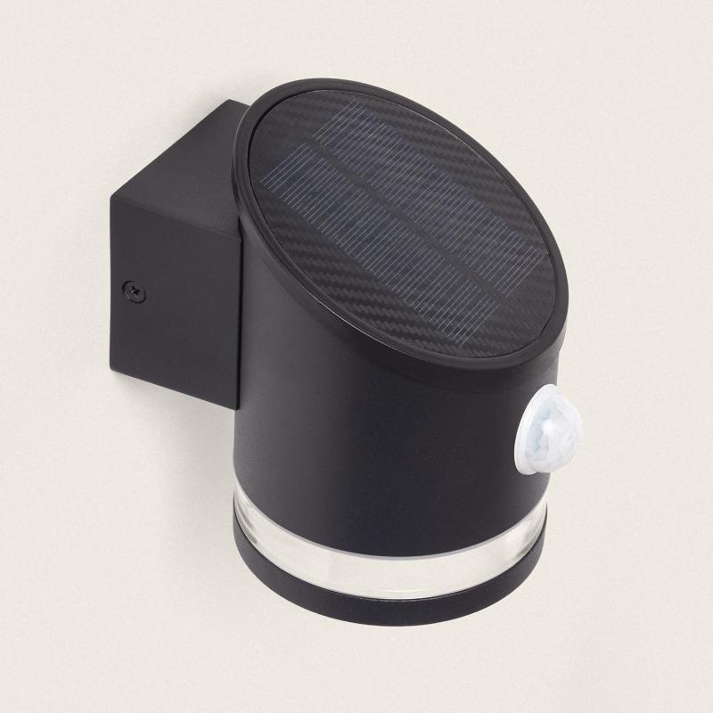 Produto de Aplique de Parede Exterior Solar LED Alumínio com Sensor de Movimento Eddan