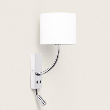 Lámpara de Pared con Luz de Lectura 2.5W Metal Silver-Teylo