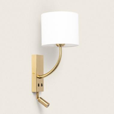 Lámpara de Pared con Luz de Lectura 2.5W Metal Gold-Teylo