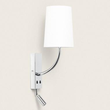 Candeeiro de Parede com Luz de Leitura 2.5W Metal Silver-Teylo Conne