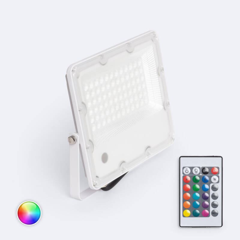 Producto de Foco Proyector LED 50W RGB IP65 S2 Pro con Mando IR