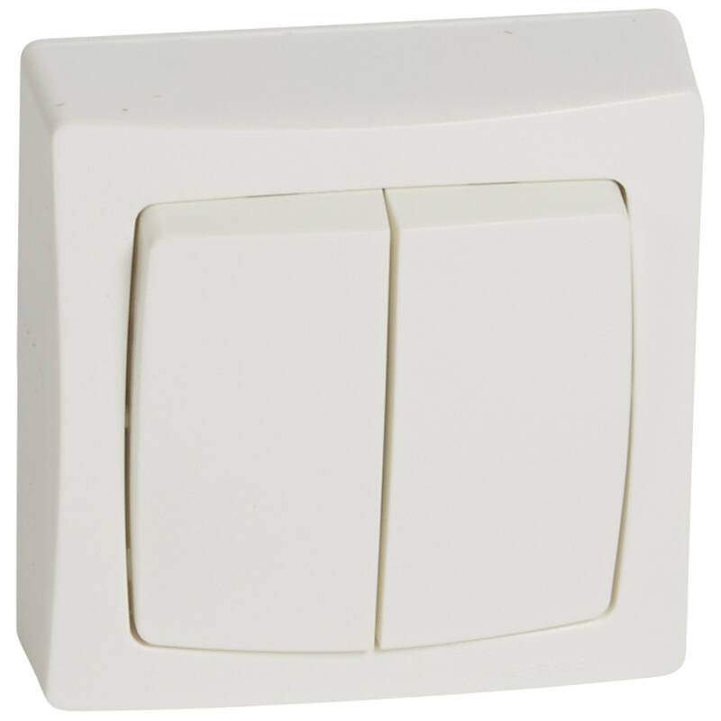 Produto de Interruptor Comutador Duplo Monobloc Oteo LEGRAND 086020