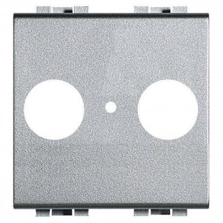 Producto de Tapa Frontal TV/R-SAT Universal 2 Módulos BTicino Living Light NT4212