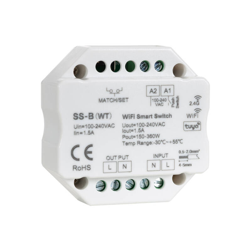 Producto de Interruptor WiFi RF Compatible con Pulsador