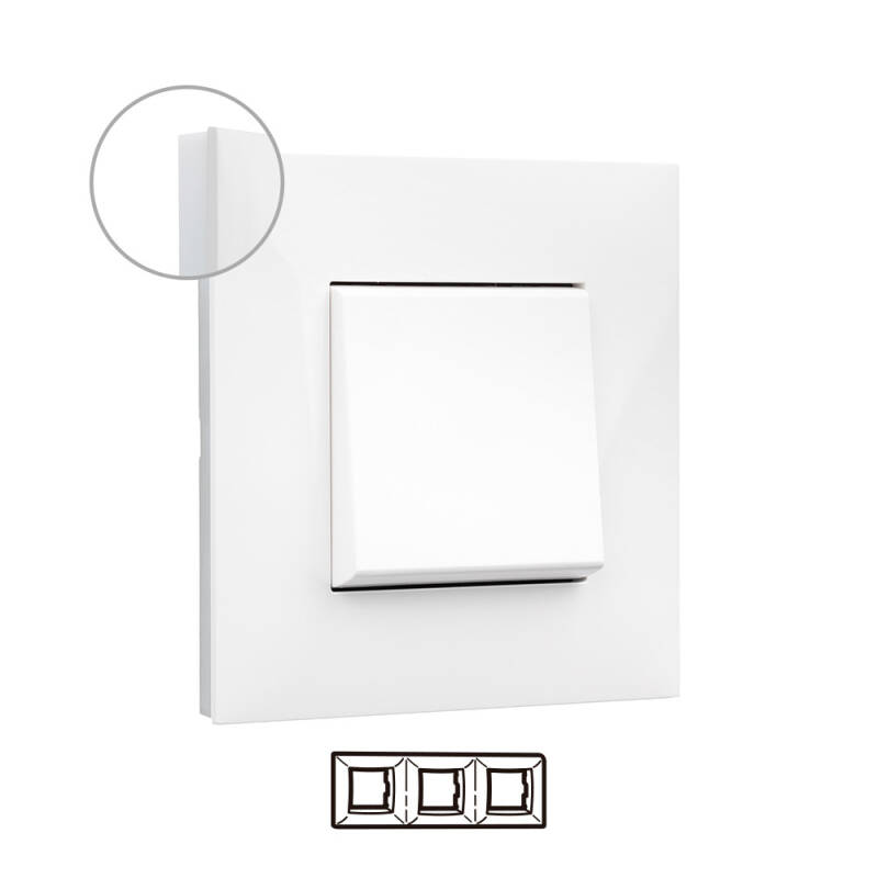 Produto de Placa Embelezadora 3 Elementos Branco LEGRAND Valena Next 741003