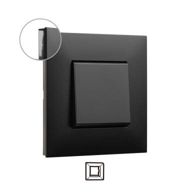 Placa Embellecedora 1 Elemento Dark LEGRAND Valena Next 741051