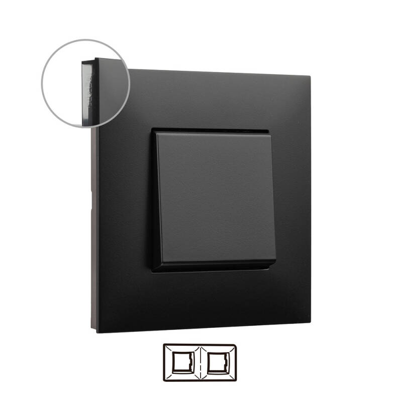 Produto de Placa Embelezadora 2 Elementos Dark LEGRAND Valena Next 741052