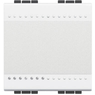 Mecanismo Interruptor Cruzado 2 módulos 16 AX 250V AC Terminal de Parafuso BTicino Living Light N4004M2N