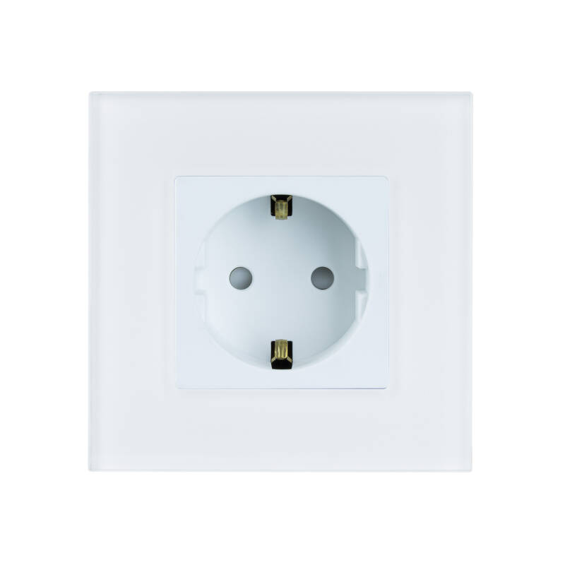 Producto de Enchufe Tipo F Schuko WiFi Con Marco de Cristal Modern