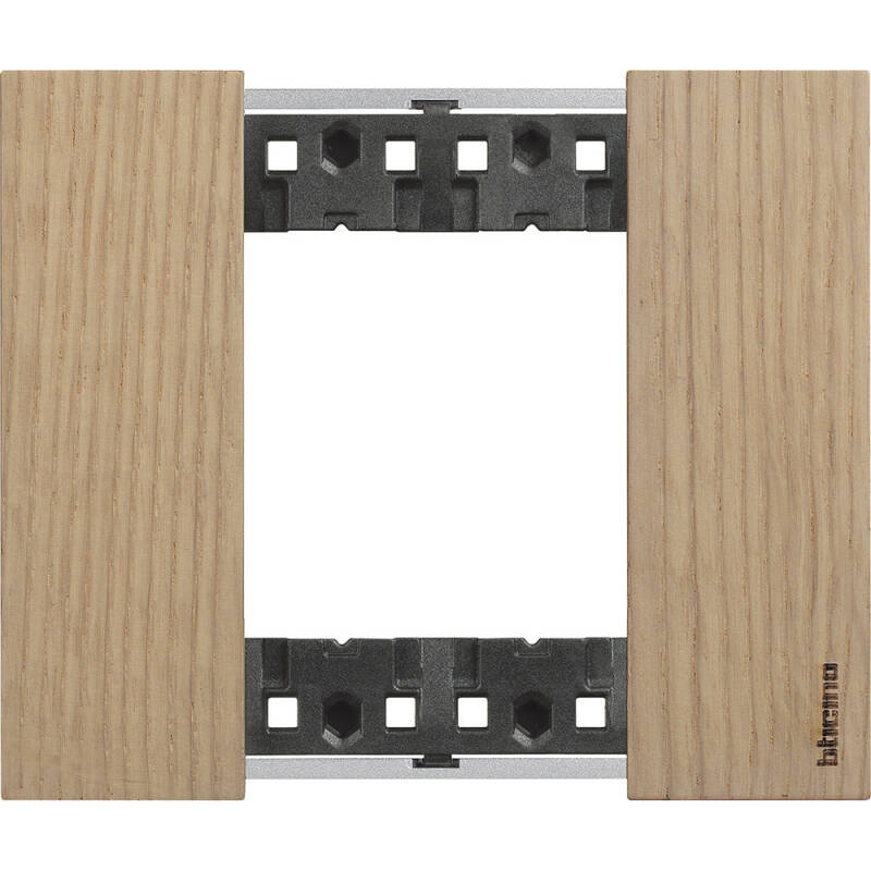 Producto de Placa Embellecedora 2 Módulos Madera BTicino Living Now KA4802L_