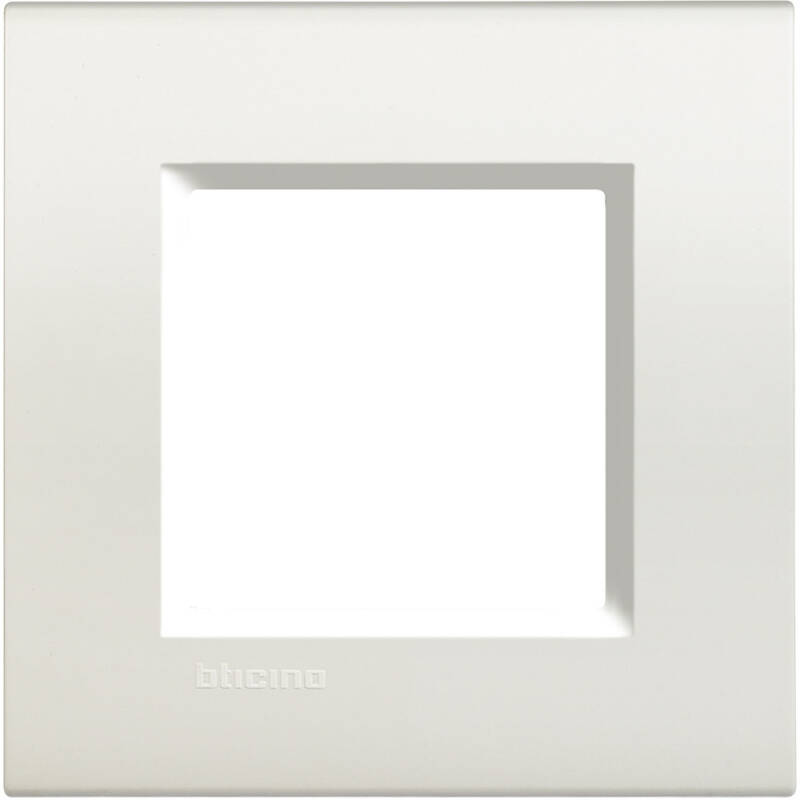 Produto de Placa quadrada 2 Módulos BTicino Living Light LNA4802BI