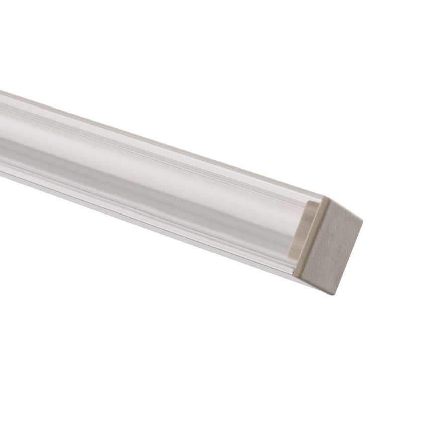 Perfil de Aluminio Empotrable con Tapa Continua para Tiras LED de hasta 12  mm