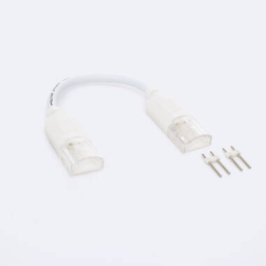 Conector Rápido duplo com Cabo para Fita LED 220V AC COB IP65 Ancho 12mm