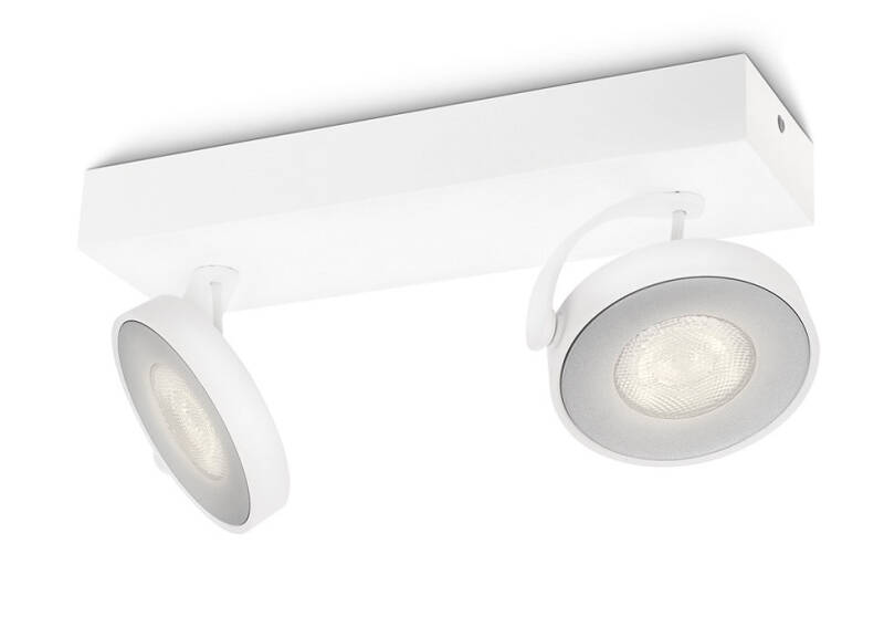 Produto de Candeeiro de Teto LED Regulável 2x4.5W PHILIPS Clockwork 