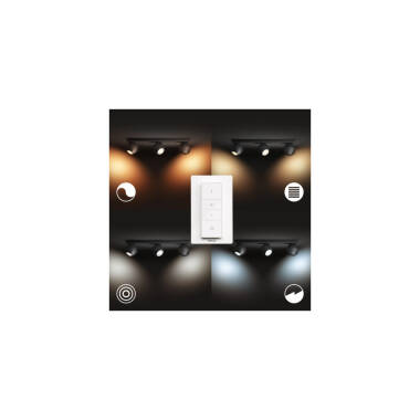 Produto de Candeeiro de Teto White Ambiance Três Focos GU10 PHILIPS Hue Buckram 