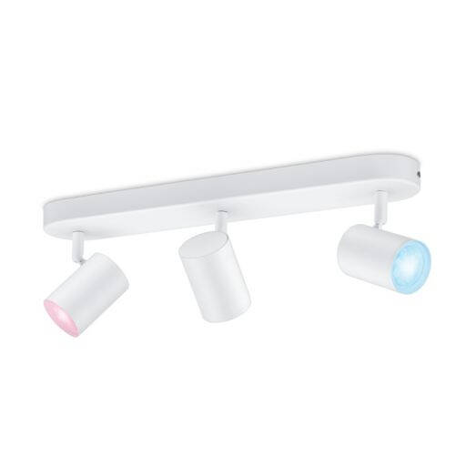 Produto de Candeeiro de Teto LED Regulável CCT Smart WiFi+Bluetooth 4.9W Três Focos WiZ Imageo