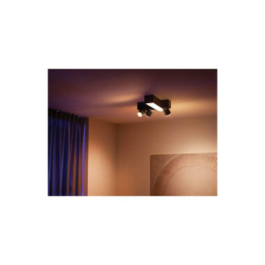 Producto de Lámpara de Techo con Focos Cruzados White Color GU10 3x5.7W PHILIPS Hue Centris