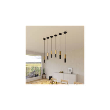 Producto de Lámpara Colgante Creative-Cables Modelo PSMV_ Pantalla Doble Tub-E14