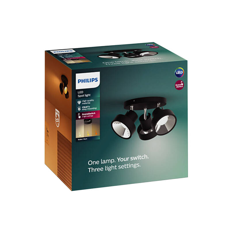 Producto de Lámpara de Techo LED PHILIPS Triple Bukko 3 Focos 12.9W