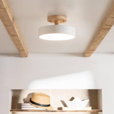 Producto de Lámpara de Techo LED 12W Madera y Metal CCT Seleccionable Whisty