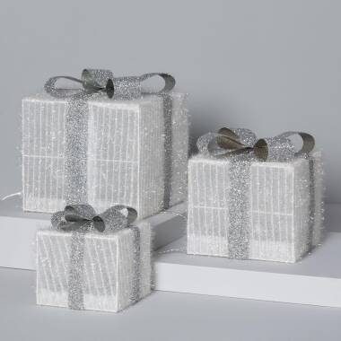 Producto de Pack de 3 Cajas Regalo de Navidad LED Ribbon