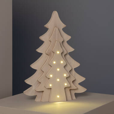 Producto de Árbol de Navidad LED Madera con Batería Kolm