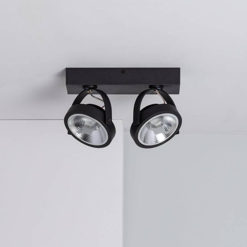 Produto de Foco LED 30W CREE Superfície Direccionável AR111 Regulável Preto