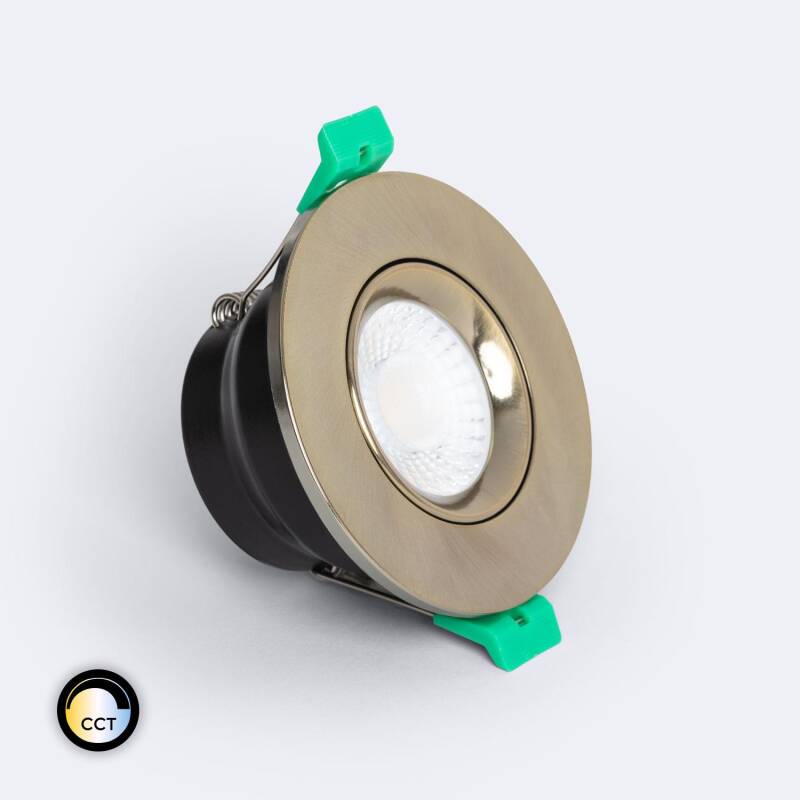 Producto de Foco Downlight LED 5-8W Ignífugo Circular Regulable IP65 Corte Ø 65 mm Design Ajustable