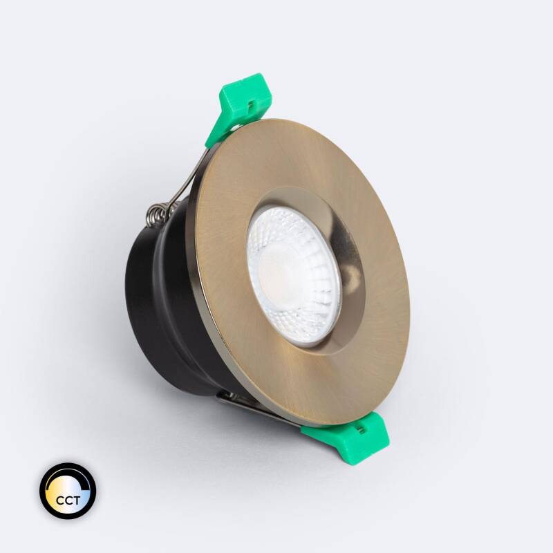 Producto de Foco Downlight LED 5-8W Ignífugo Circular Regulable IP65 Corte Ø 65 mm Design