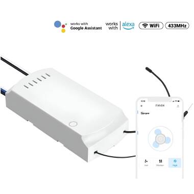 Controlador WiFi para Ventoinha de Teto AC SONOFF iFan04-H