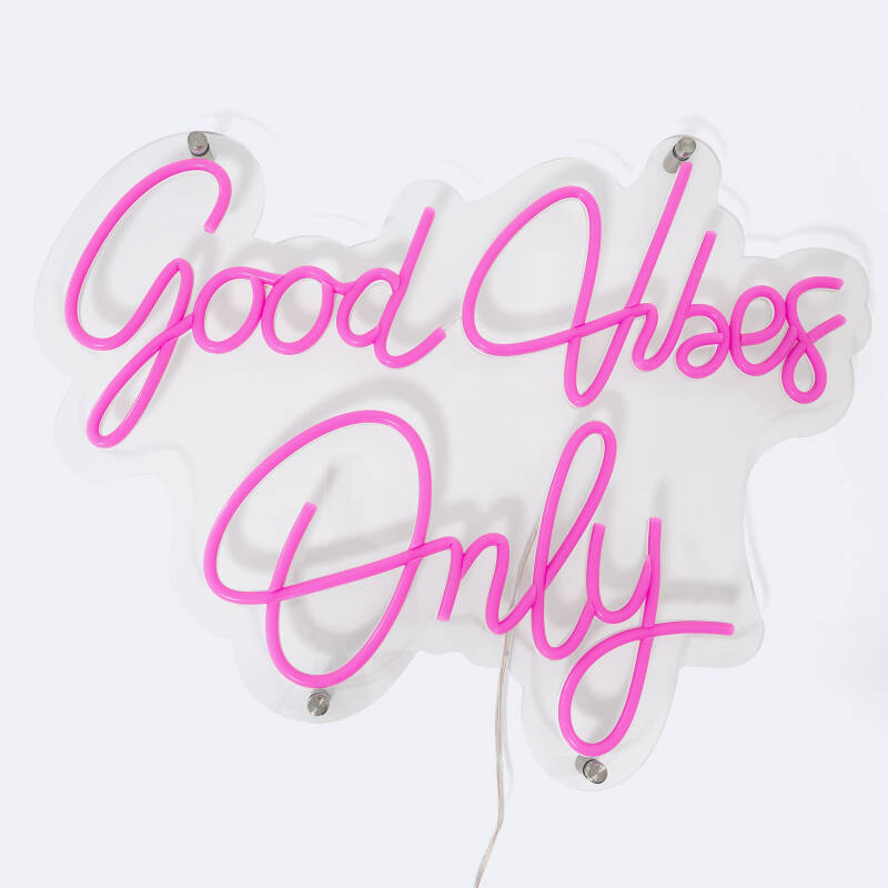 Producto de Cartel Neón LED Good Vibes Only