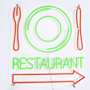 Cartel Neón LED Restaurant