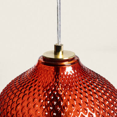 Producto de Lámpara Colgante Metal y Cristal Red Stiklu