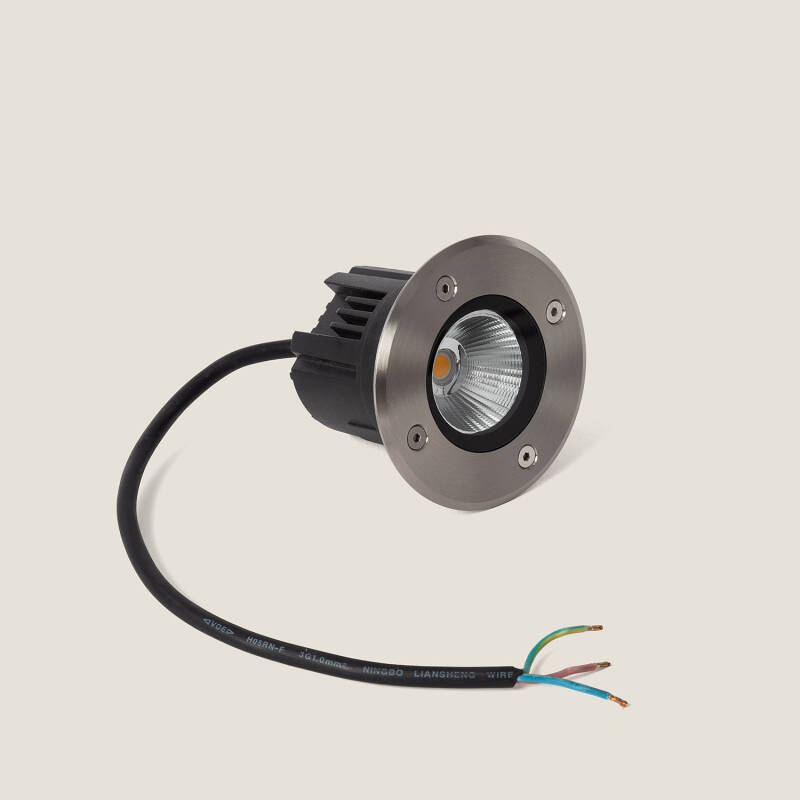 Produto de Foco Exterior LED 6W Encastrável Chão Scuba Aço Inoxidável