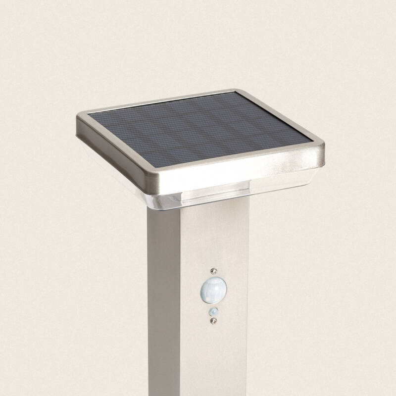 Produto de Baliza de Pé Exterior Solar LED 5W 50cm Alumínio com Sensor de Movimento Barton Square