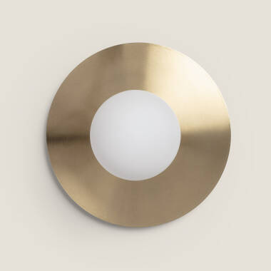 Producto de Plafón de Techo Metal y Cristal Moonlight Brass