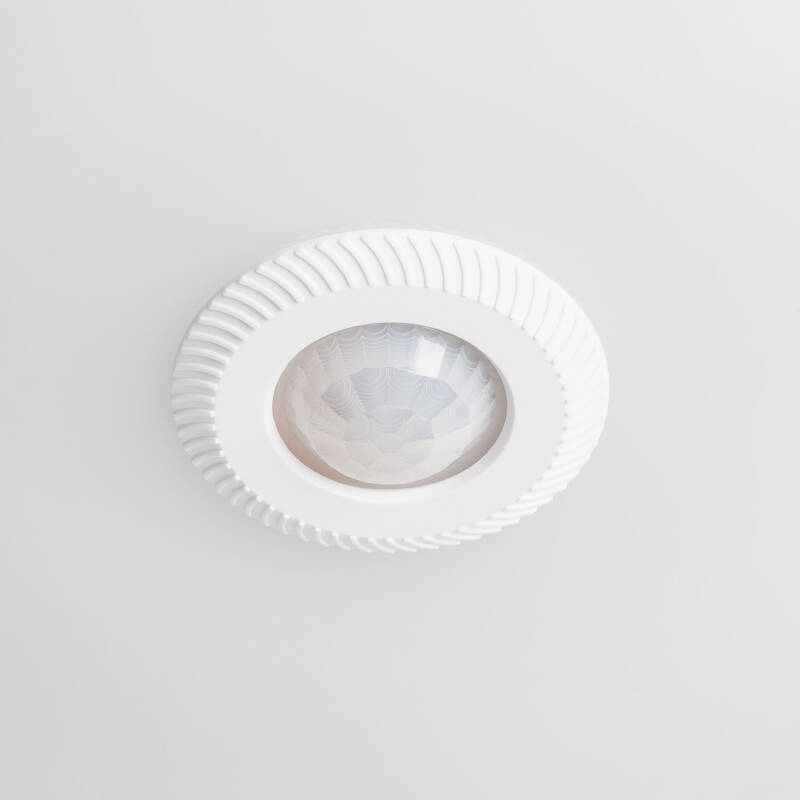 Produto de Plafon LED Teto 2x E27 Circular com Sensor de Movimento PIR e Crepuscular Design