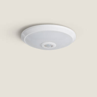 Producto de Plafón LED Techo 8W con Sensor de Movimiento PIR y Crepuscular Design Ø240 mm