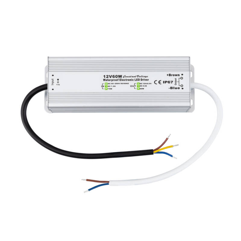 Produto de Fonte de Alimentação Hermética 12V DC 60W 5A IP67