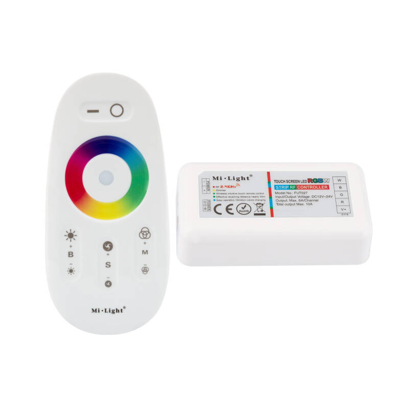 Producto de Controlador Regulador Táctil Tira LED RGBW 12/24V DC con Mando RF