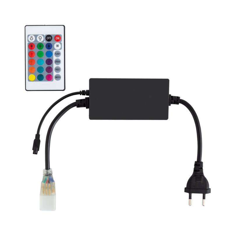 Producto de Controlador Tira LED RGB 220V UltraPower, Control Remoto IR 24 Botones