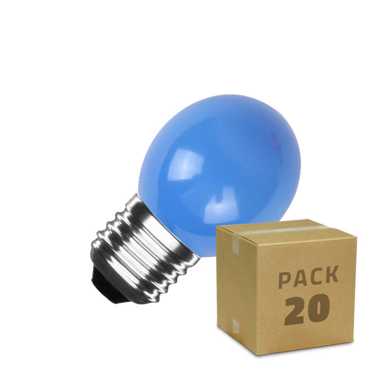 Producto de Pack 20 Bombillas LED E27 3W 300 lm G45 Monocolor