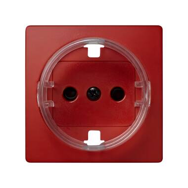 Módulo Tapa con Dispositivo de Seguridad para la Base de Enchufe Schuko Rojo SIMON 73 LOFT 73041