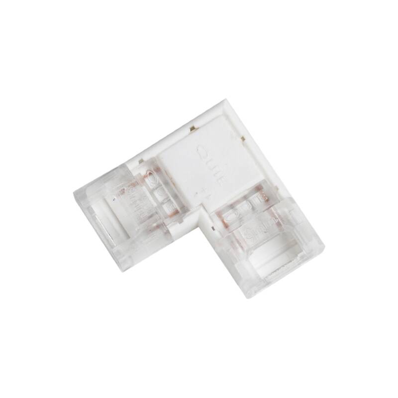 Produto de Conector Hipopótamo "L" para Fita LED Monocolor 12-24V DC Largura 8 mm