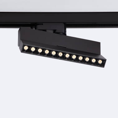 Foco Carril Lineal LED Trifásico 12W Regulable CCT Elegant Optic Negro