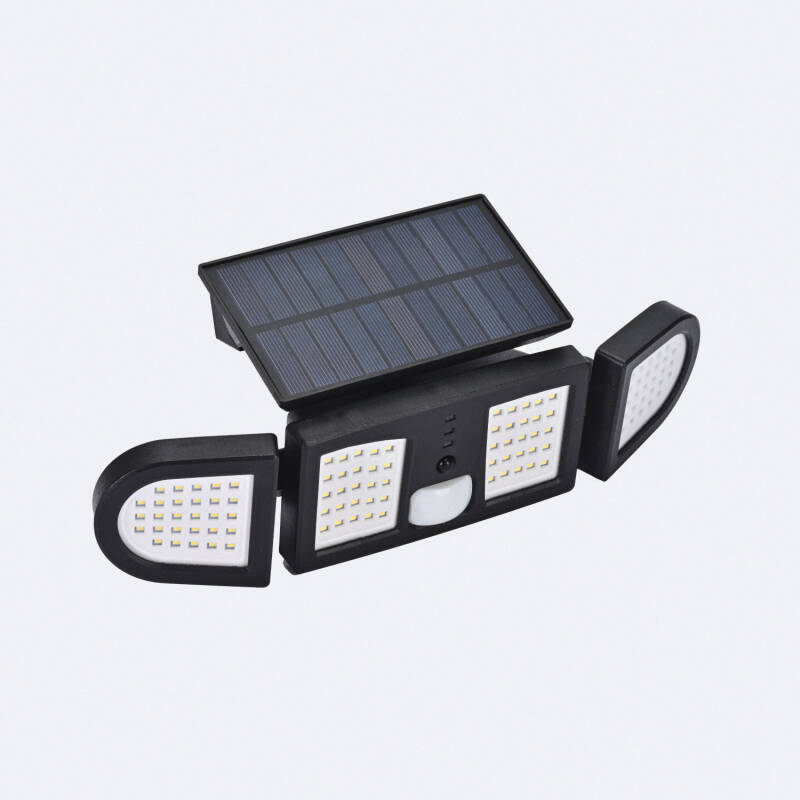 Producto de Foco Proyector LED Solar 5W IP65 con Sensor de Movimiento PIR y Crepuscular