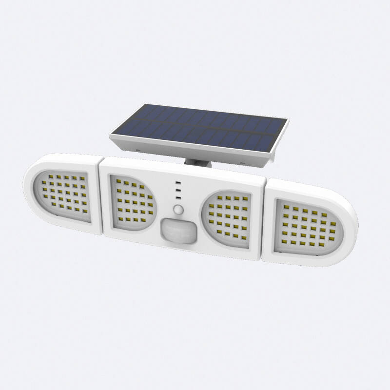 Producto de Foco Proyector LED Solar 5W IP con Sensor de Movimiento PIR y Crepuscular