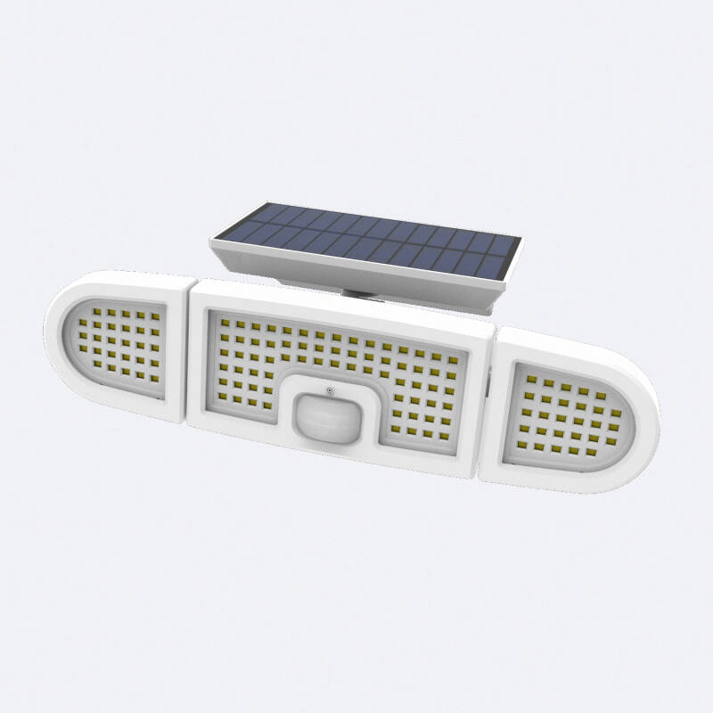 Producto de Foco Proyector LED Solar 7W IP65 con Sensor de Movimiento PIR y Crepuscular