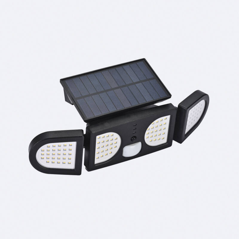 Producto de Foco Proyector LED Solar 5W IP con Sensor de Movimiento PIR y Crepuscular