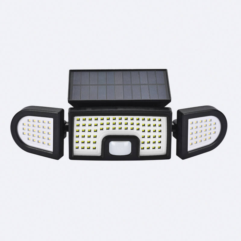 Producto de Foco Proyector LED Solar 7W IP con Sensor de Movimiento PIR y Crepuscular